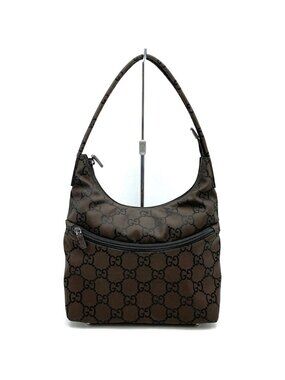 Gucci 001 Shoulder Bag GG Nylon Brown
